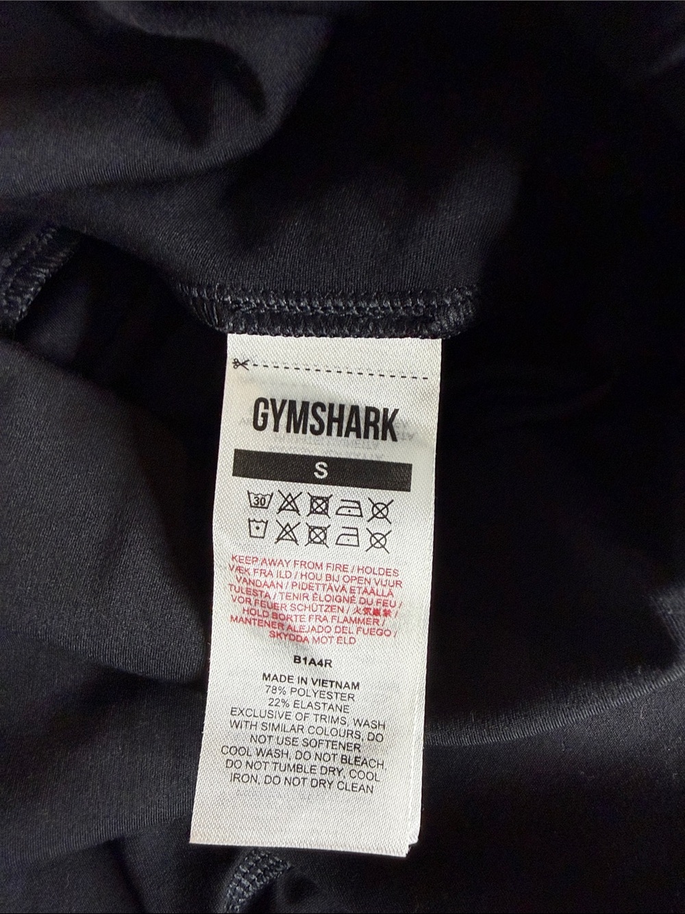 Gymshark Black High-Waisted Athletic Shorts - Picture 2 of 3